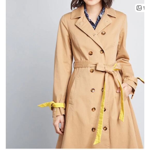 Modcloth Jackets & Blazers - ModCloth Imagination Trench Coat, Size Small